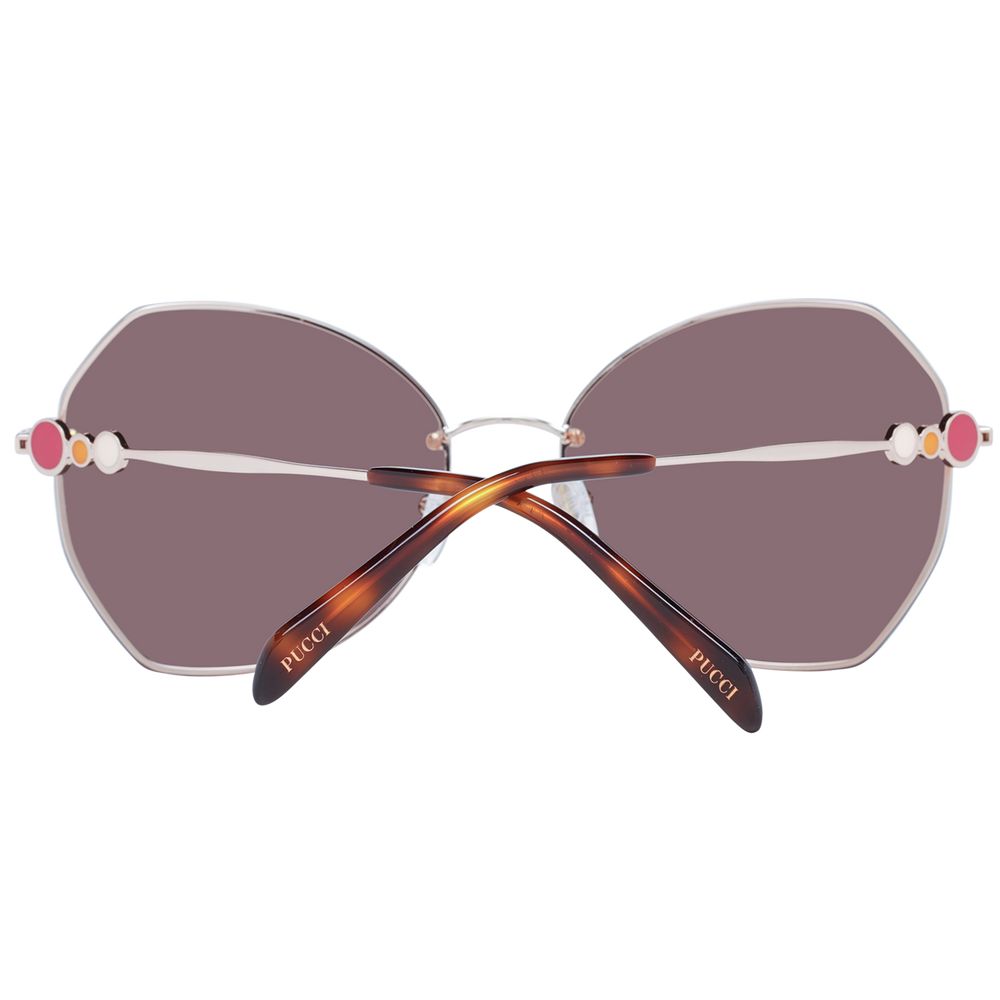 Rose Gold Metal Sunglasses