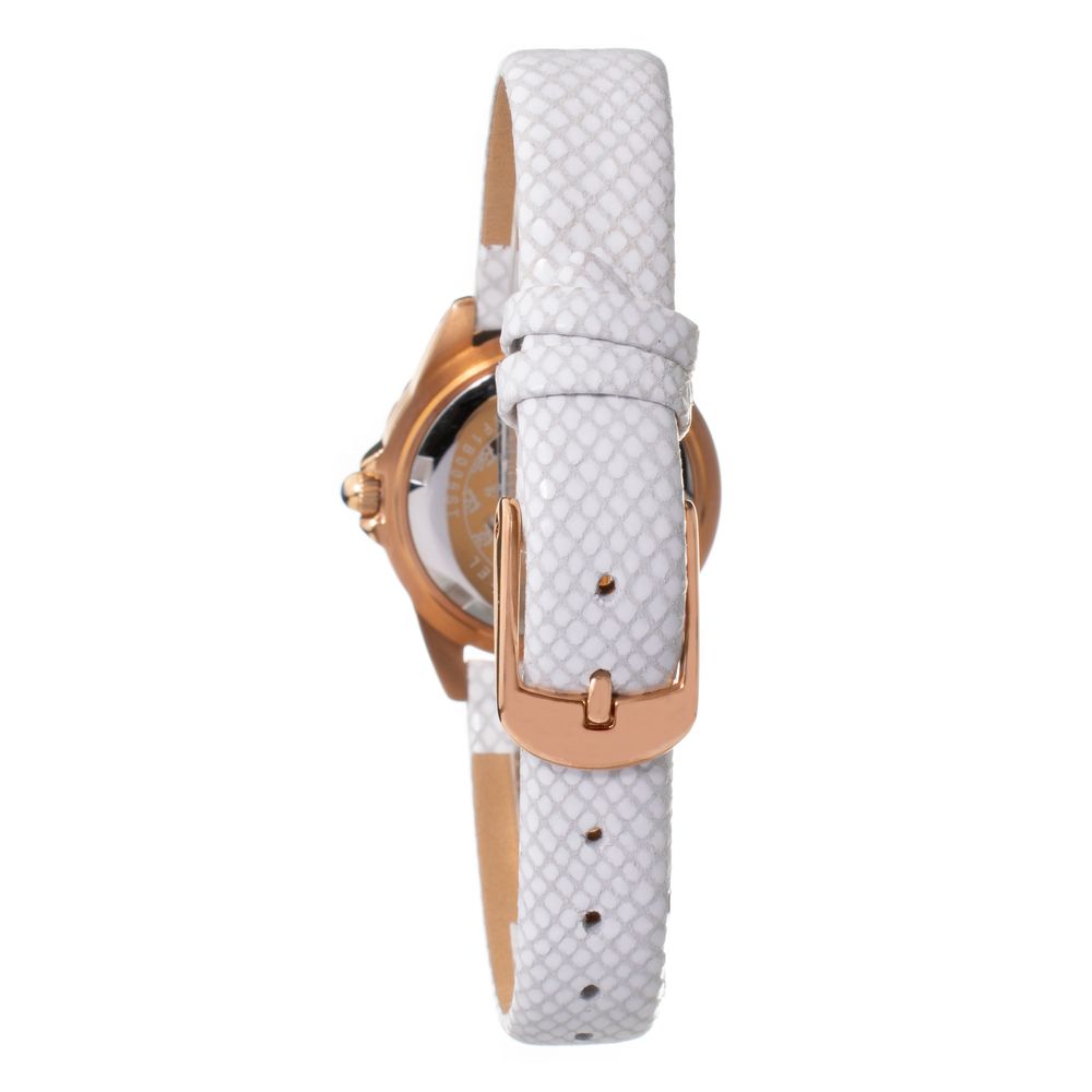 White Leather Dress Watch