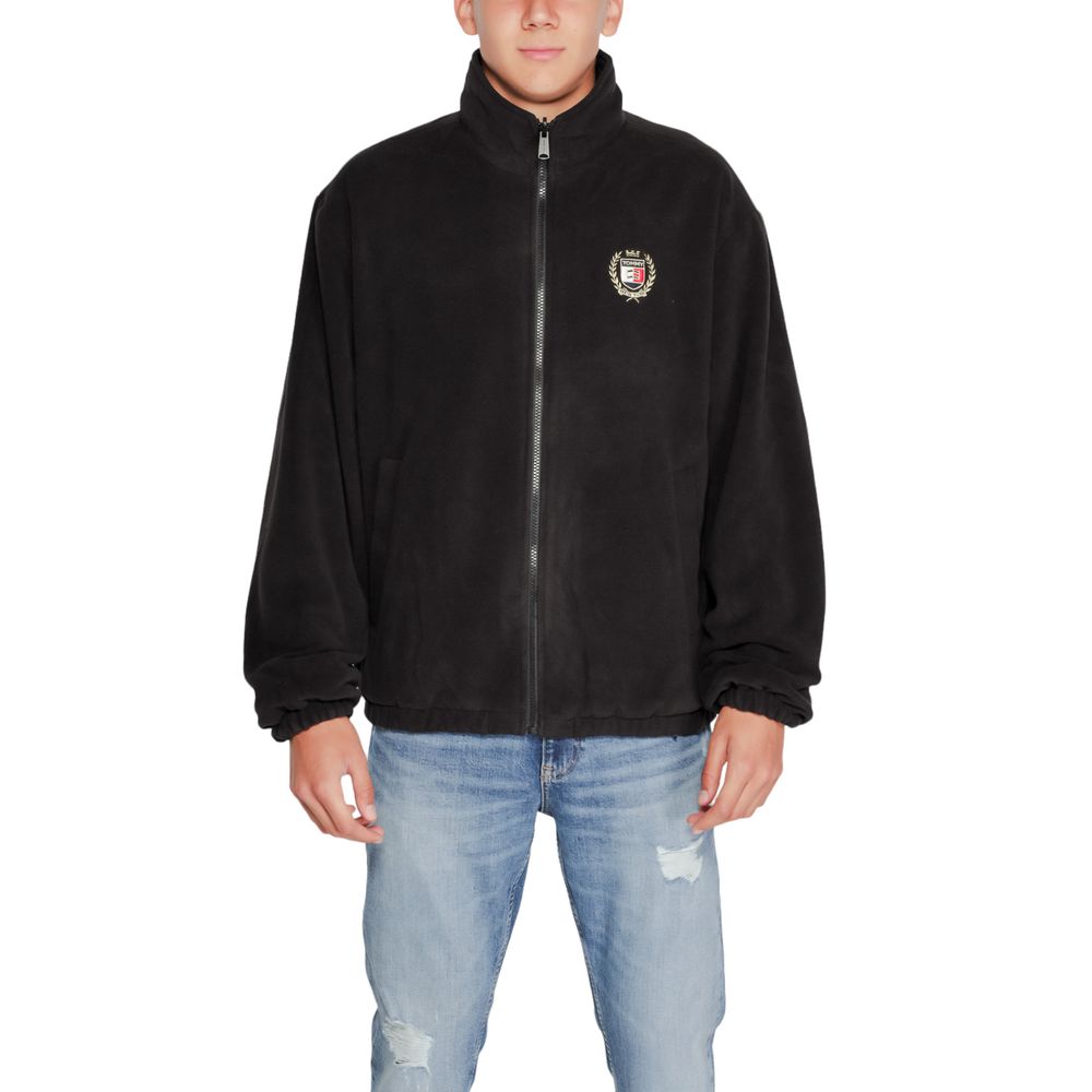 Black Recycled Polyester Jackets & Coat