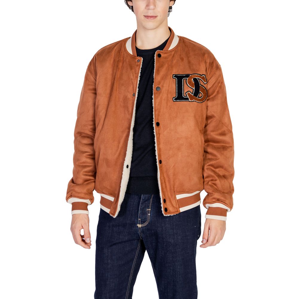 Brown Polyester Bomber