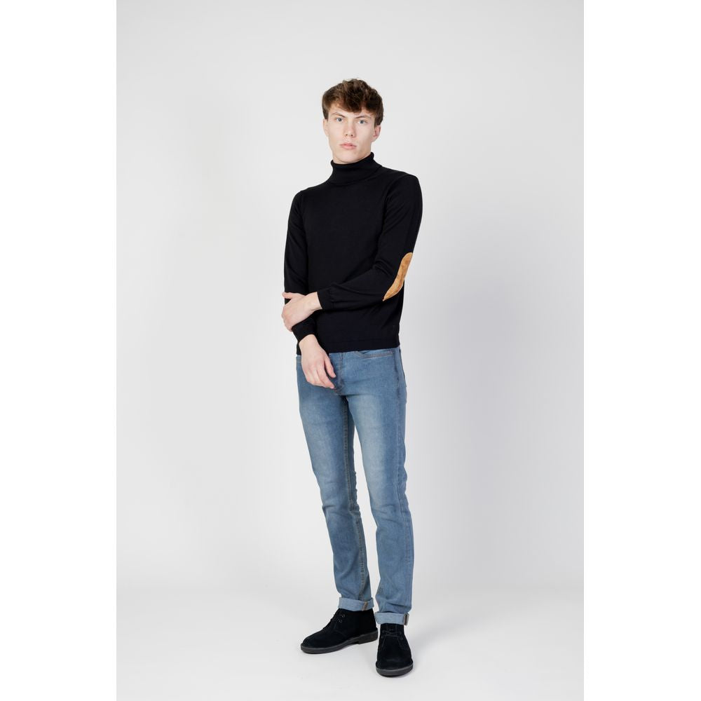Black Viscose Turtleneck