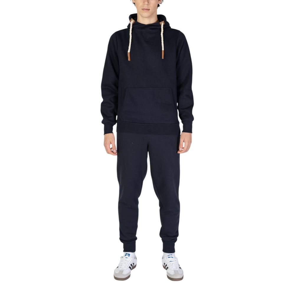 Blue Cotton Joggers Workout Pant
