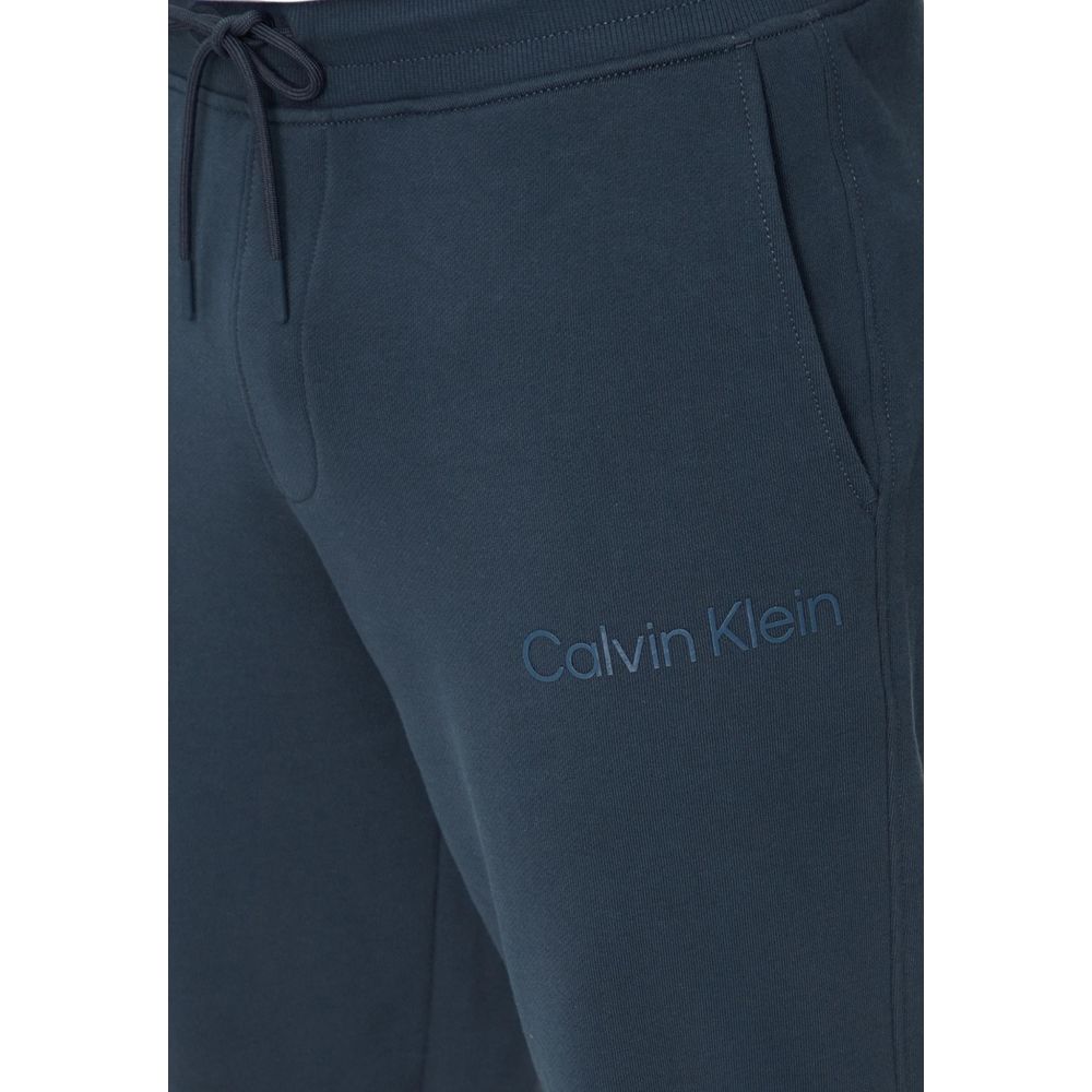 Blue Cotton Joggers (Workout Pants)