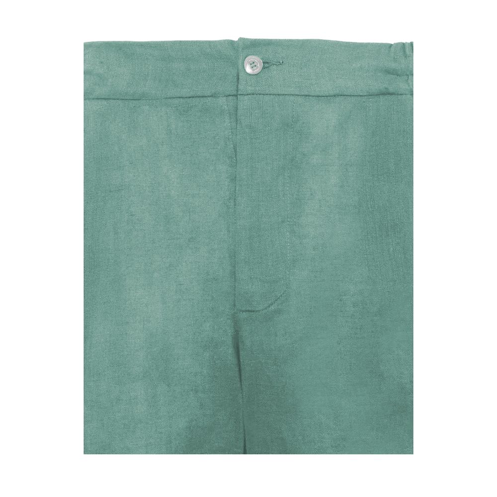 Green Linen Short