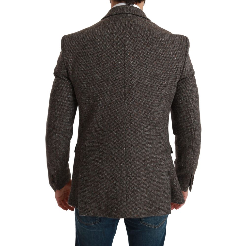 Brown Virgin Wool Blazer