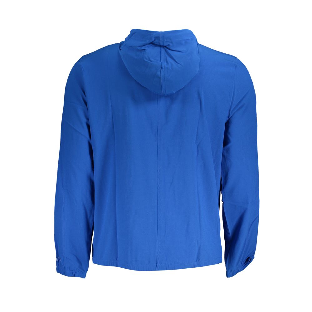 Blue Polyester Jackets & Coat