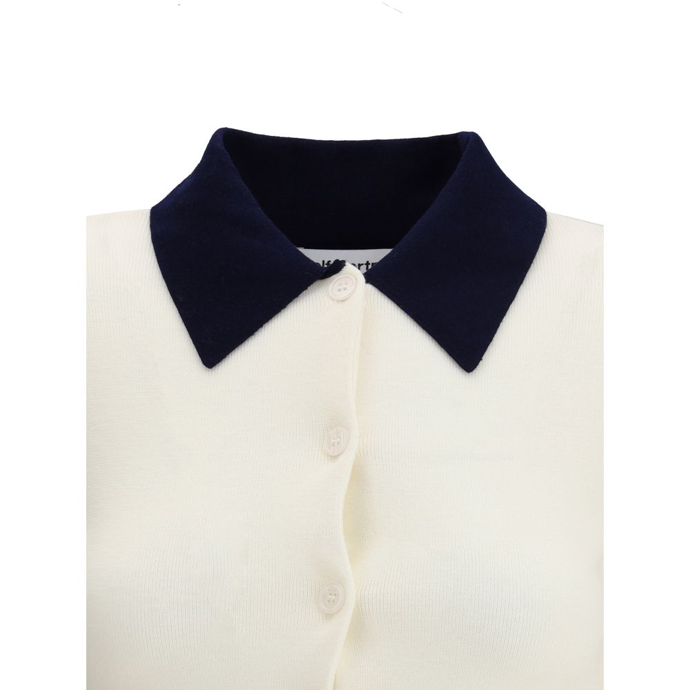 Cream Merino Wool Cardigan