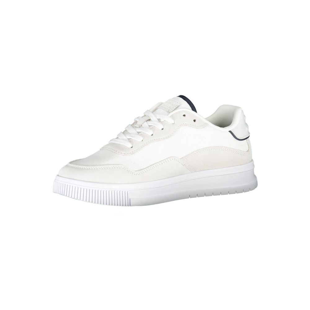 White Polyester Sneaker