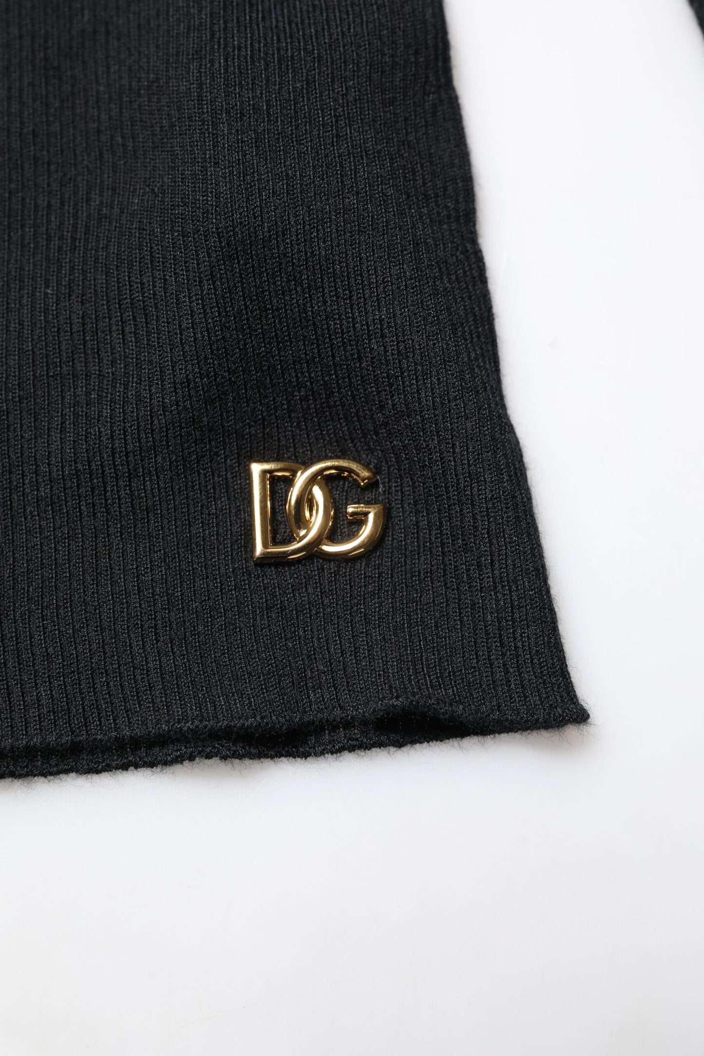 Black Cashmere Turtleneck Knitted Blouse Top