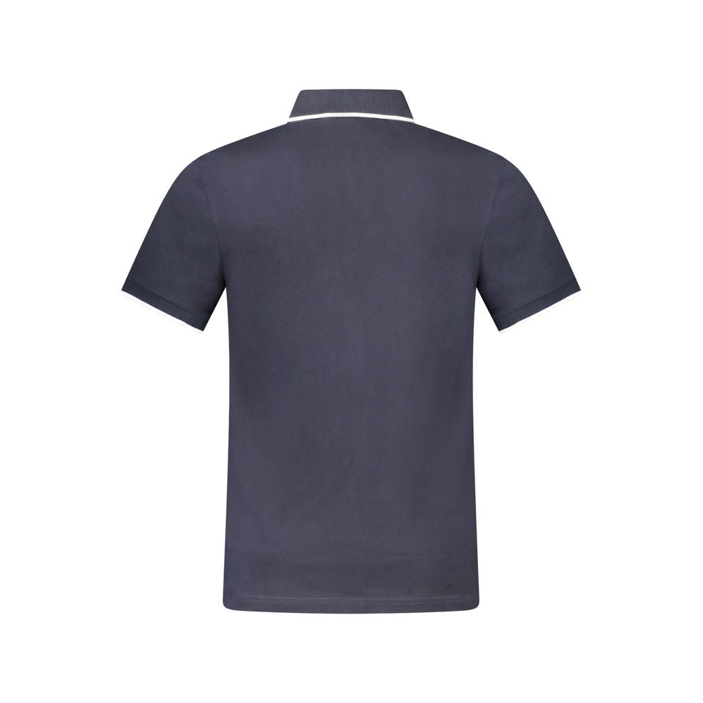 Blue Cotton Polo Shirt