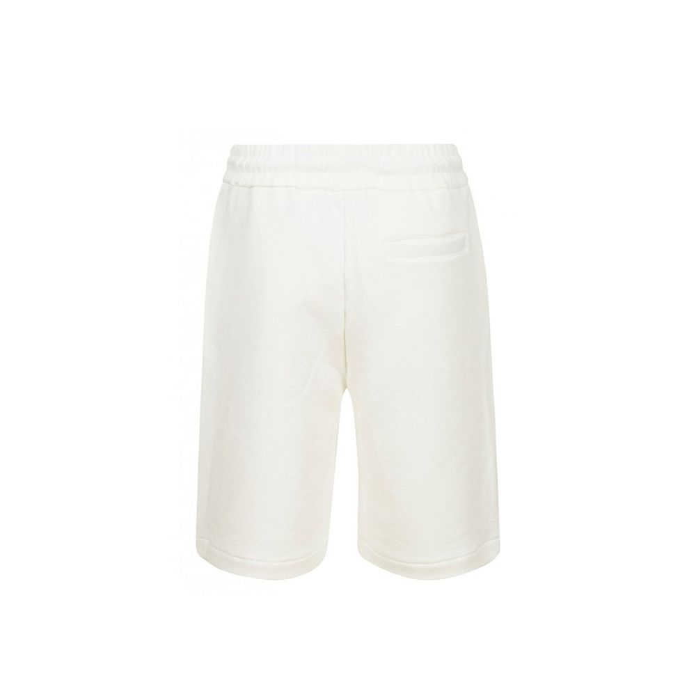 White Cotton Shorts