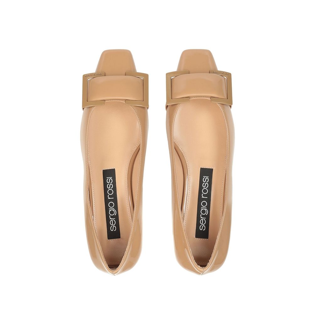 Brown Calfskin Ballet Flats