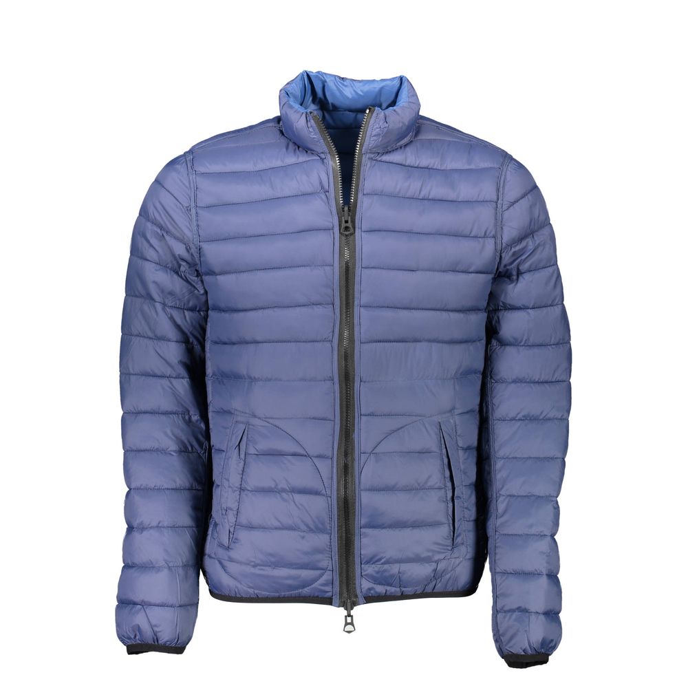 Blue Nylon Jackets & Coat