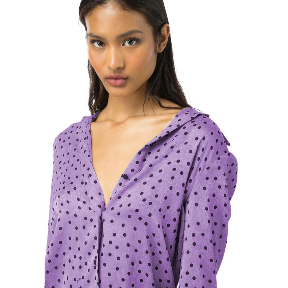 Purple Polyester Shirt