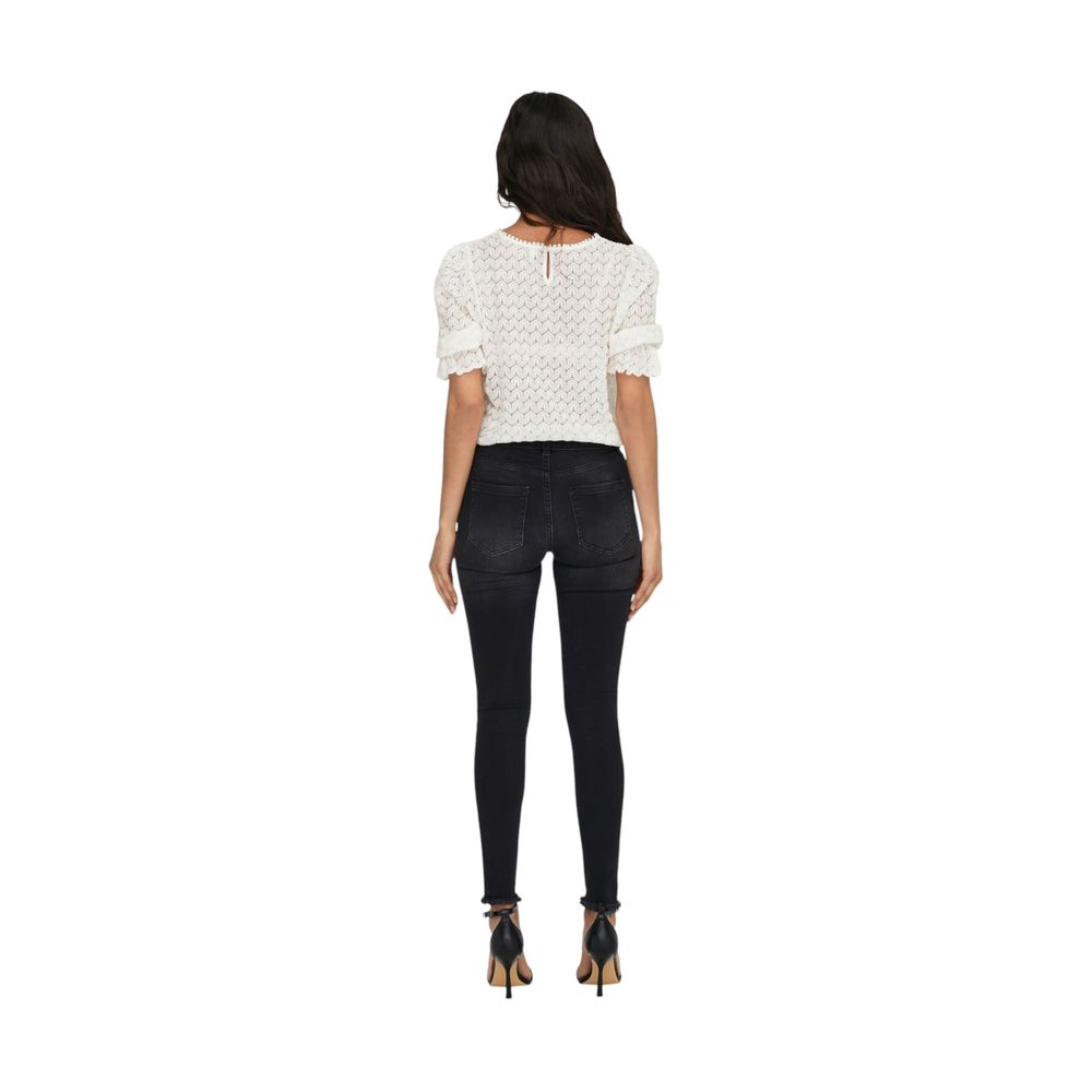 Black Cotton Skinny Jean