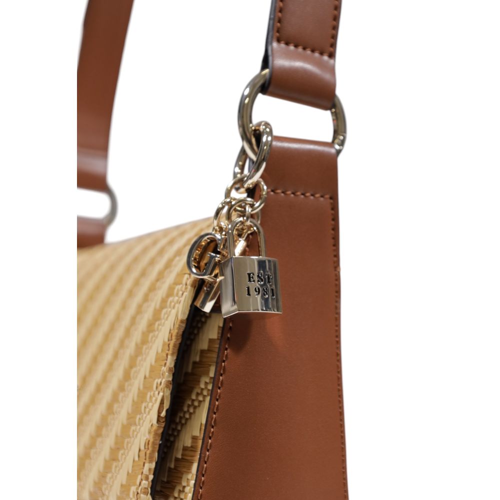 Beige Polypropylene Handbag