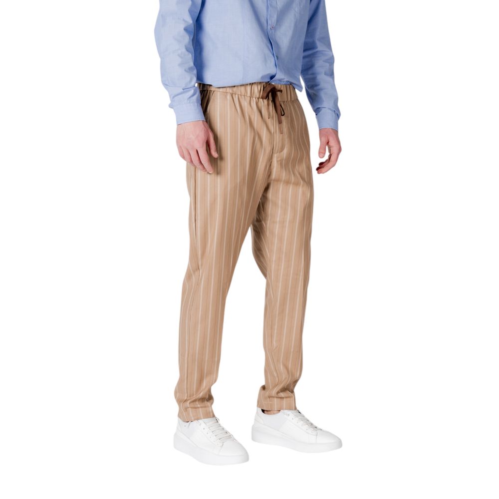 Beige Polyester Pant