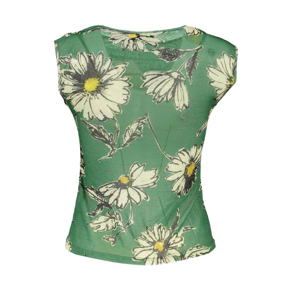 Green Polyester Tank Top