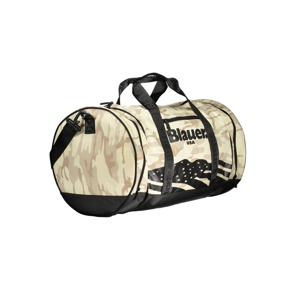 Beige Polyester Handbag