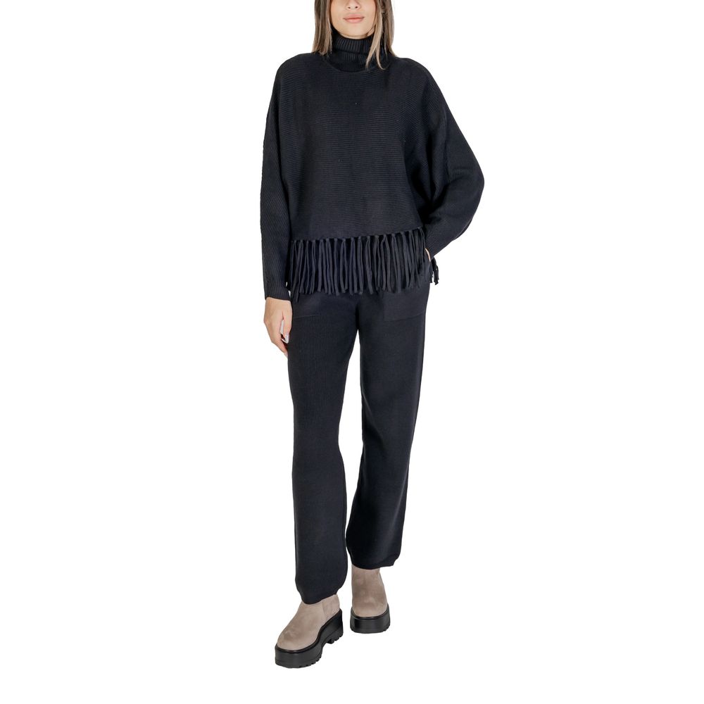Black Viscose Turtleneck
