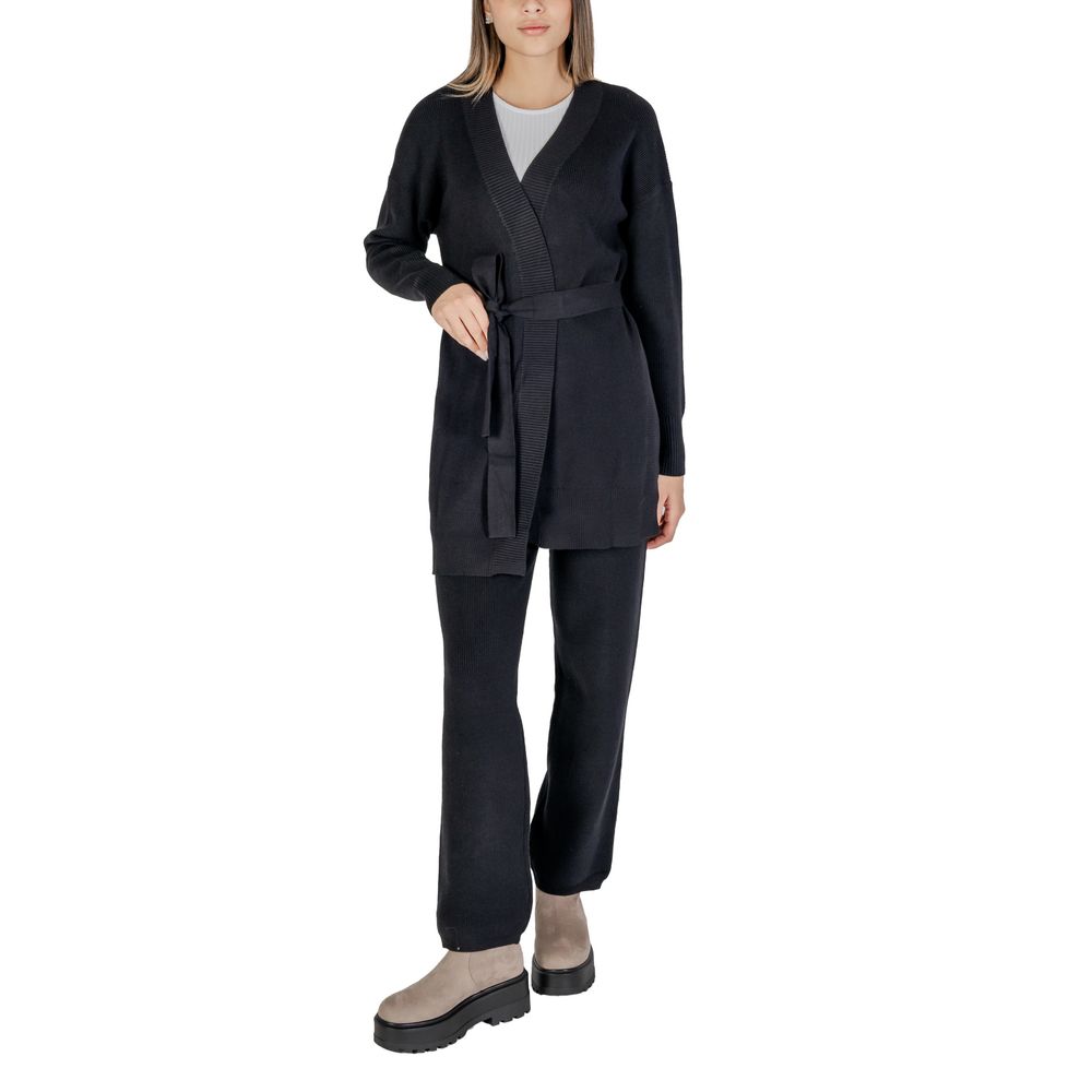 Black Viscose Cardigan