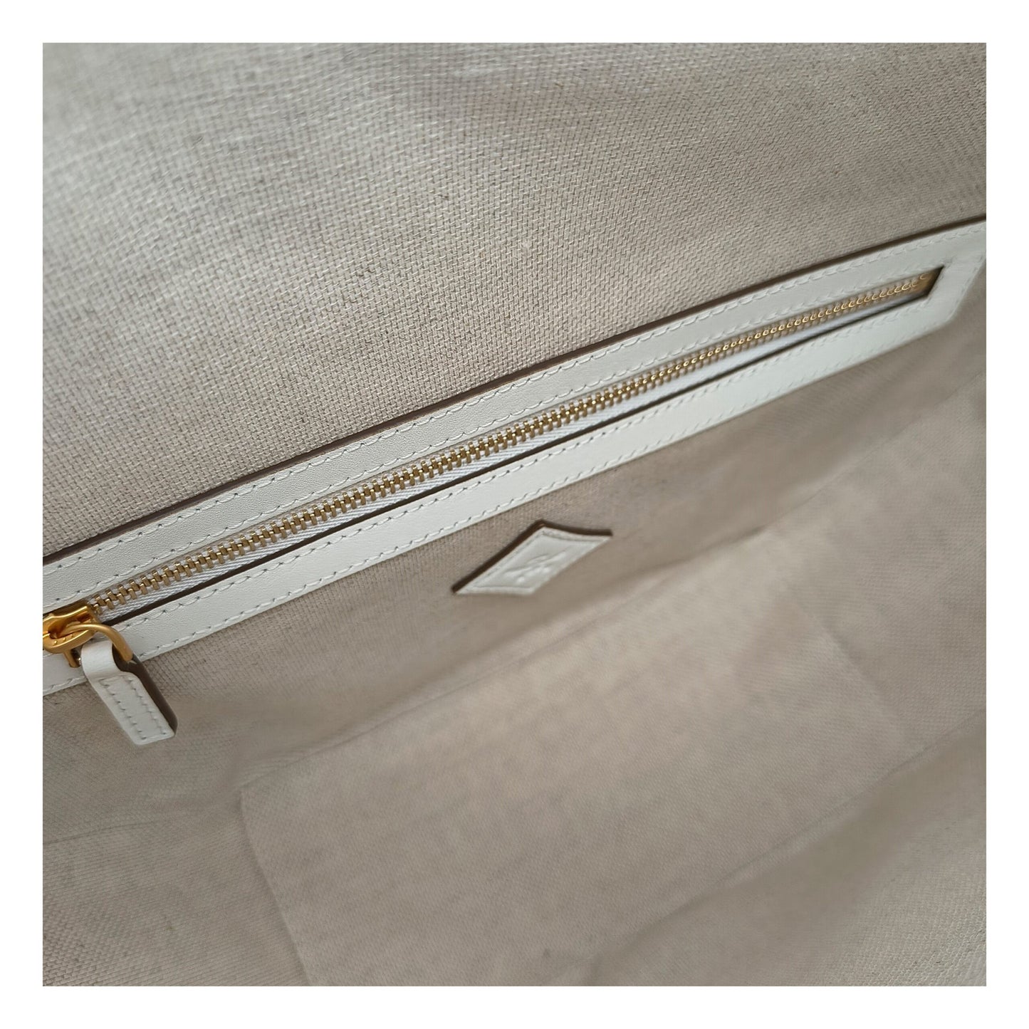 Beige Raffia Shoulder Bag