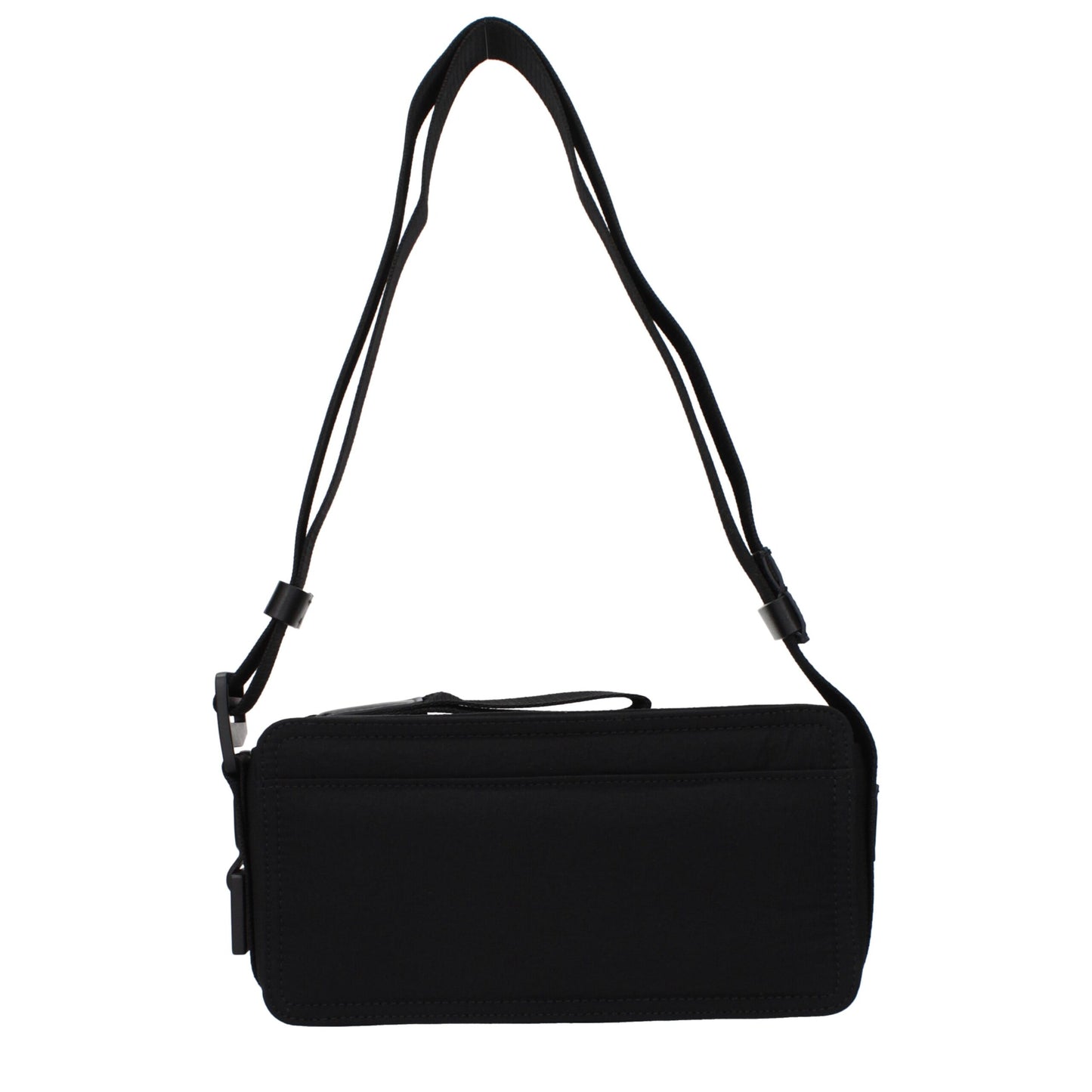 Black Fabric Crossbody Bag