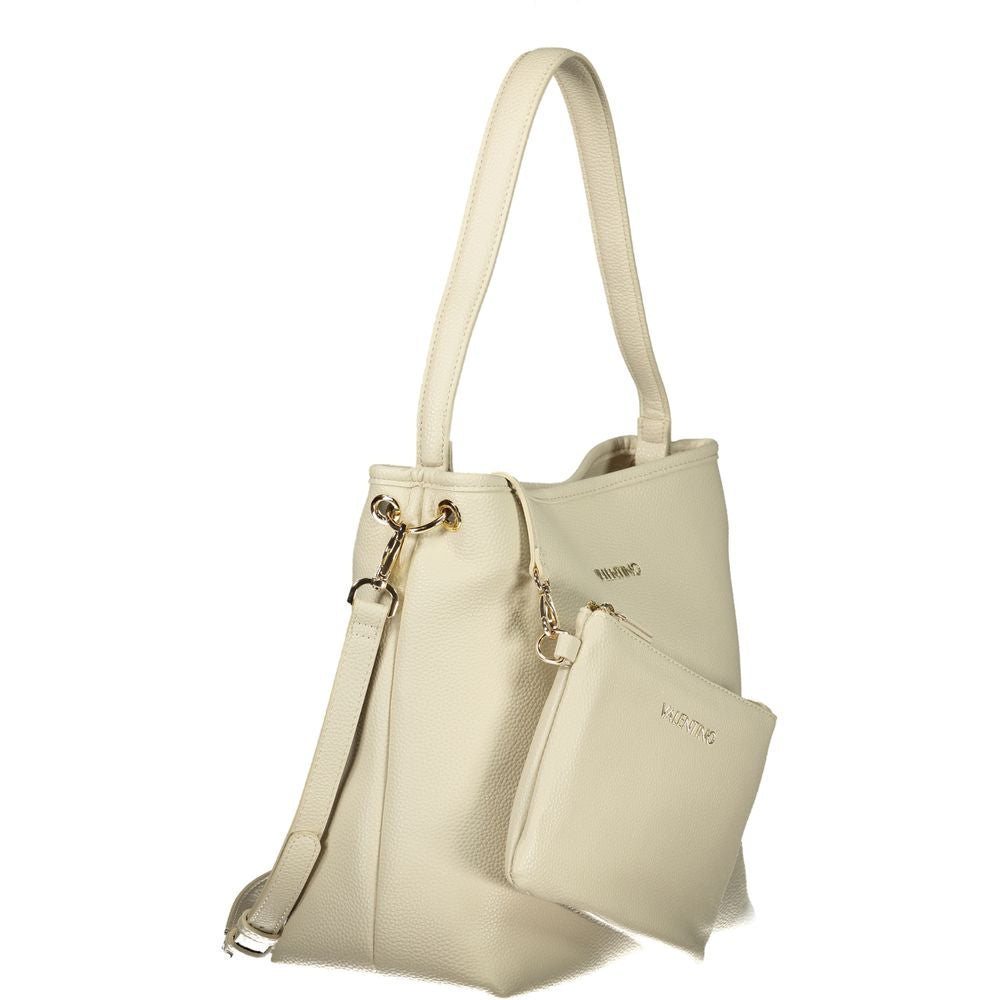 Beige Polyethylene Handbag