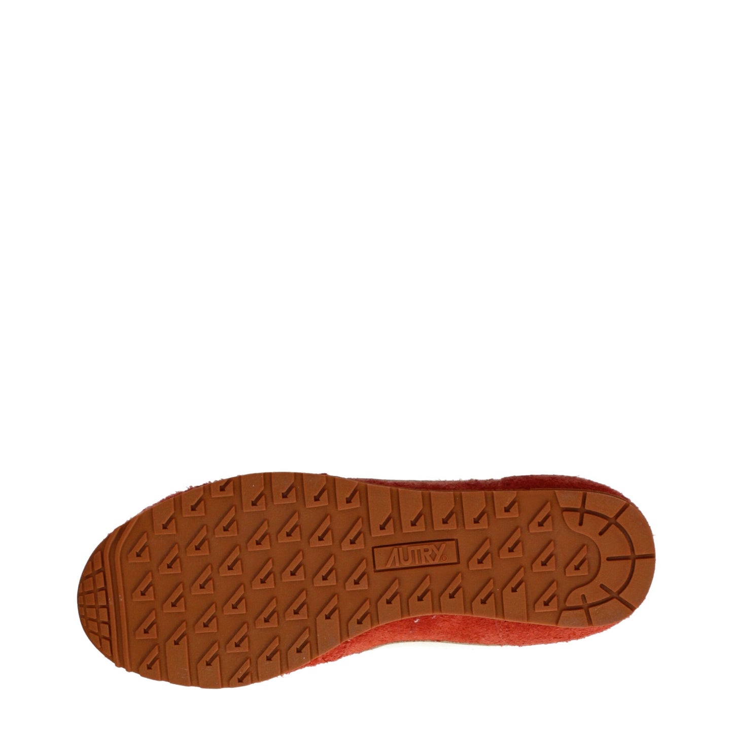 Orange Leather Sneakers