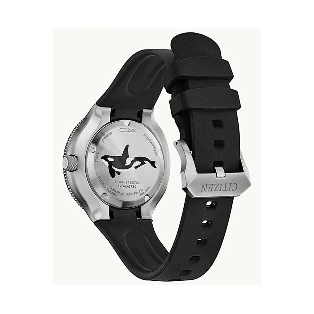 Black Resin Sport Watch
