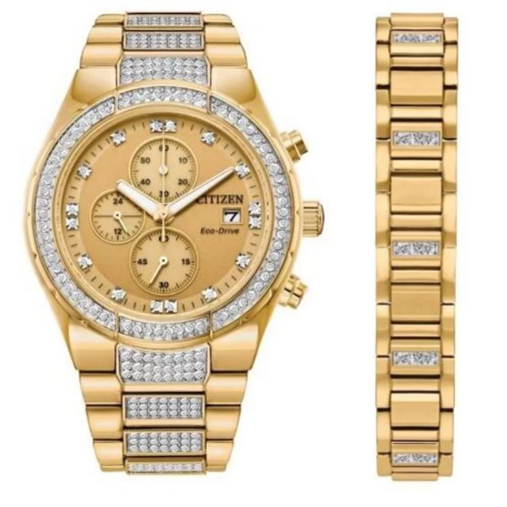 Gold Stainless Steel Dress Watch