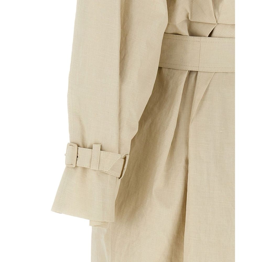 Beige Cotton Coat