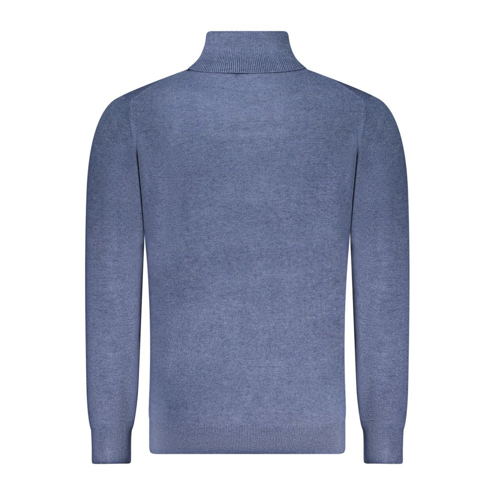Blue Polyester Sweater