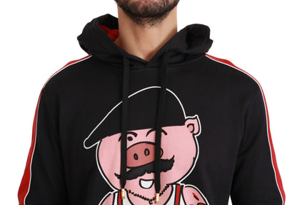 Black Pig of the Year Hooded Sweater