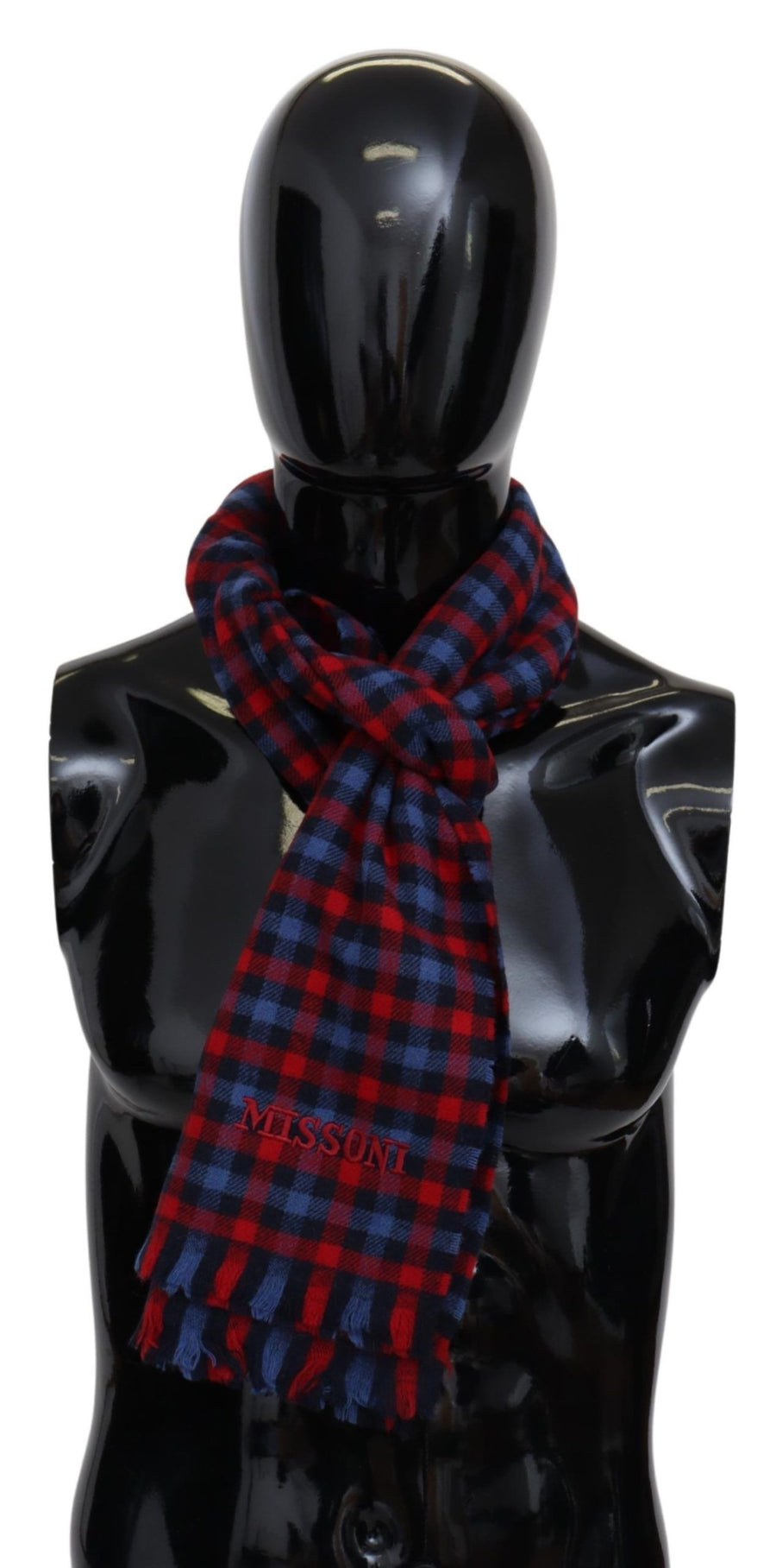 Multicolor Check Wool Unisex Neck Wrap Shawl