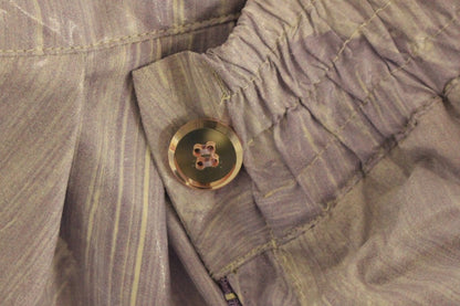 Purple Above-Knee Wrap Shorts