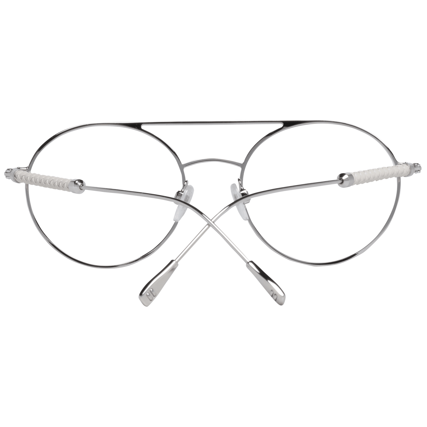 White Metal & Leather Glasses (Frames)