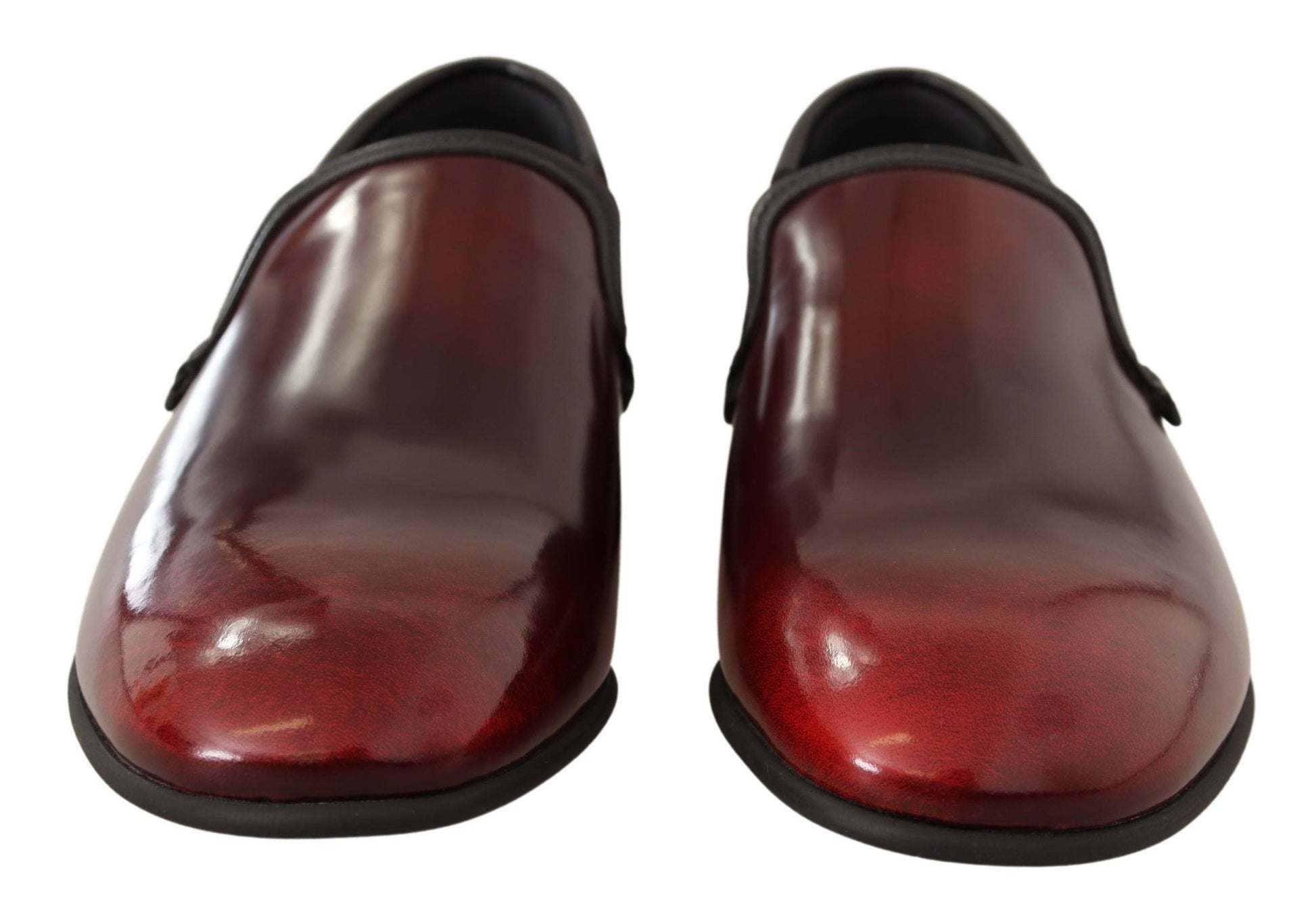 Bordeaux Patent Leather Dress Loafers Shoes