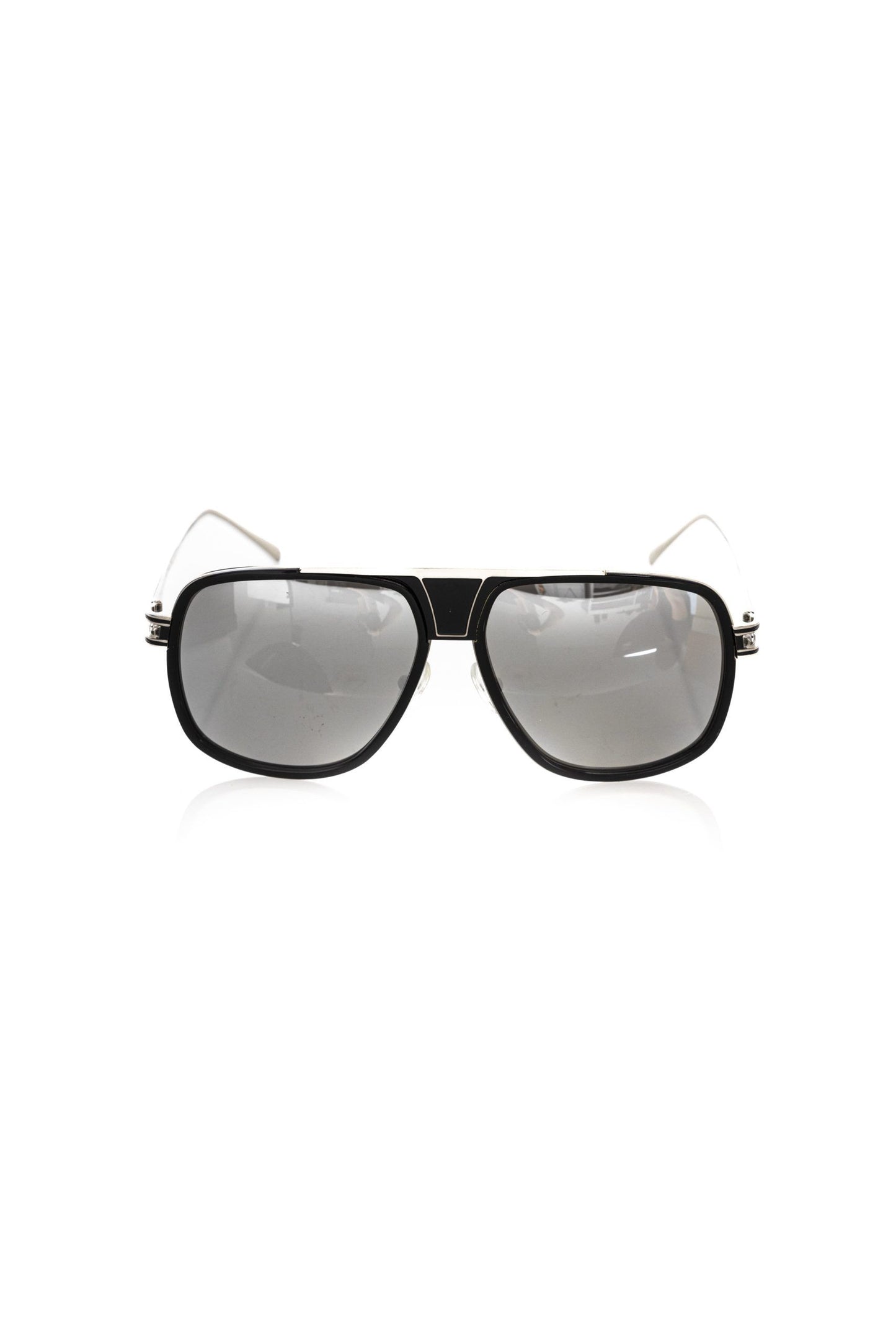 Black Metallic Fibre Men Sunglass
