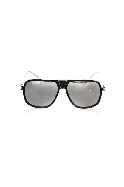 Black Metallic Fibre Men Sunglass