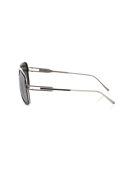 Black Metallic Fibre Men Sunglass