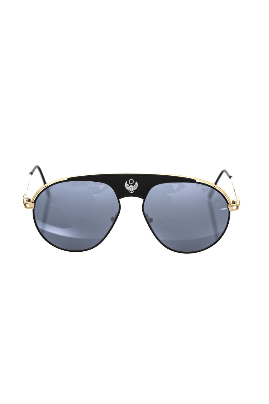 Black Metallic Fiber Men Sunglasses