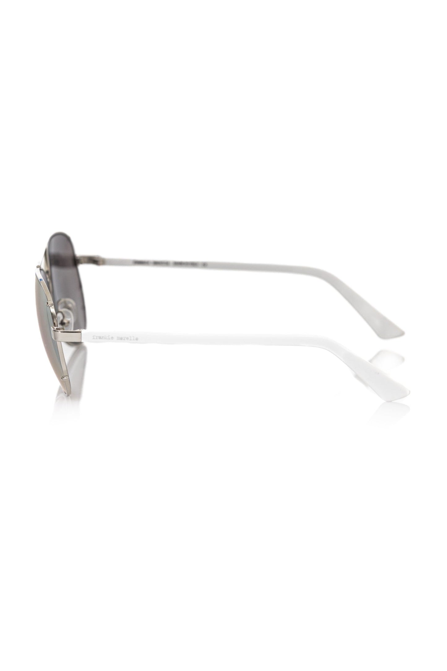 Silver Metallic Fibre Men Sunglass