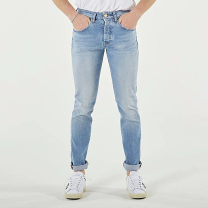 Blue Cotton Men Jeans