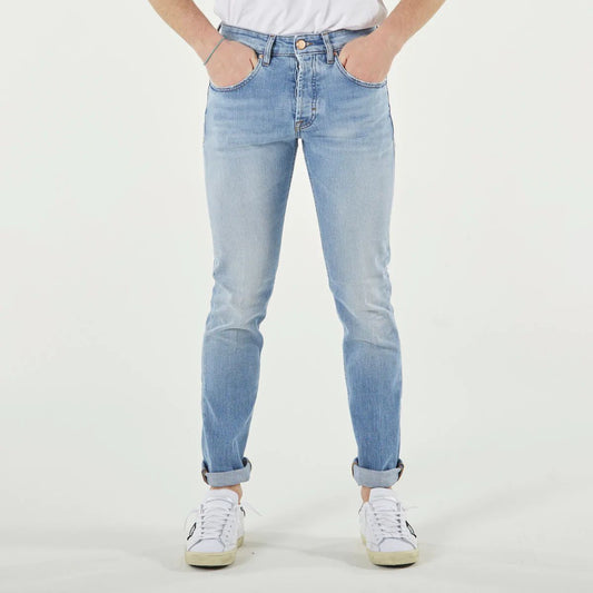 Blue Cotton Men Jeans