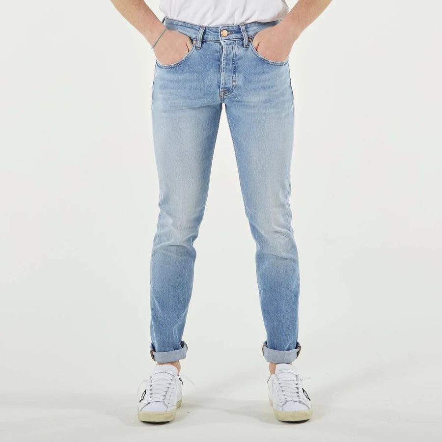 Blue Cotton Men Jeans