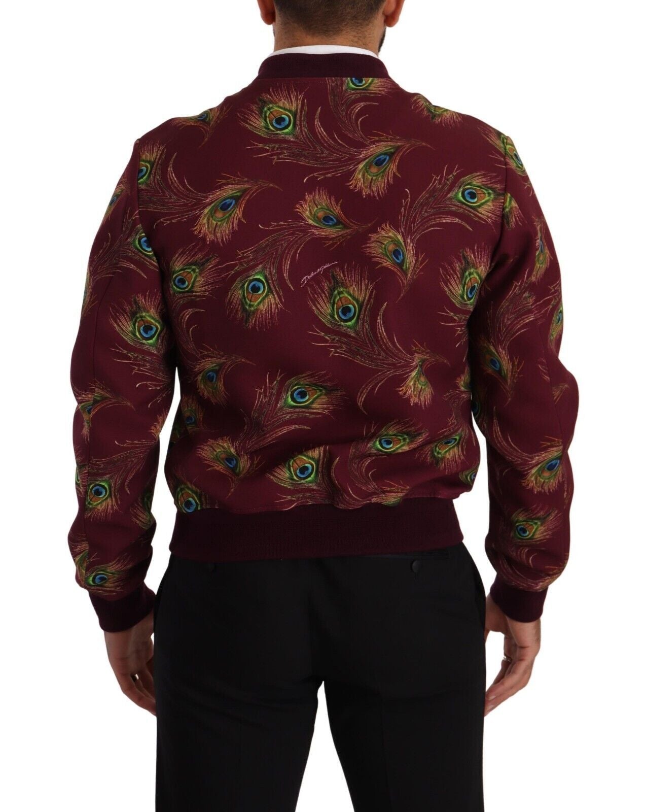 Red Peacock Polyester Stretch Full Zip Jacket
