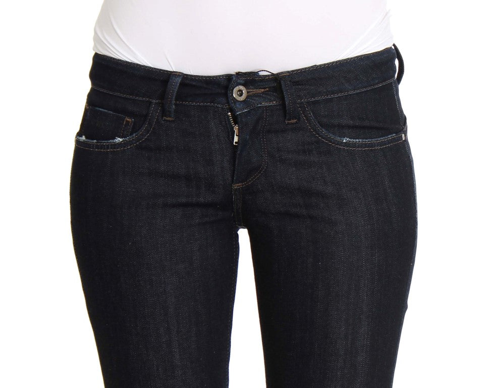 Blue Cotton Stretch Slim Fit Jeans