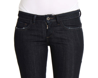 Blue Cotton Stretch Slim Fit Jeans