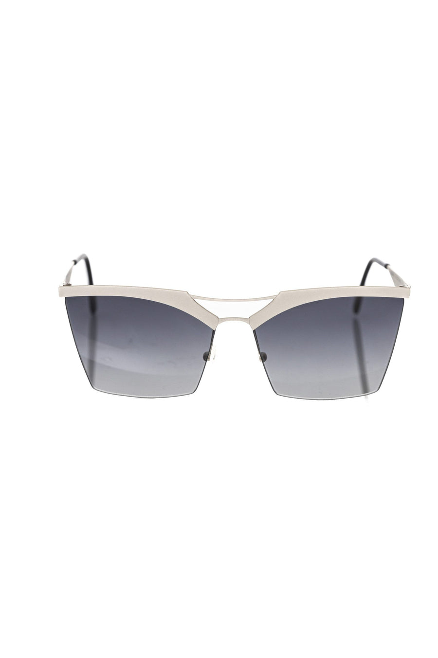 Silver Metallic Fiber Women Sunglass